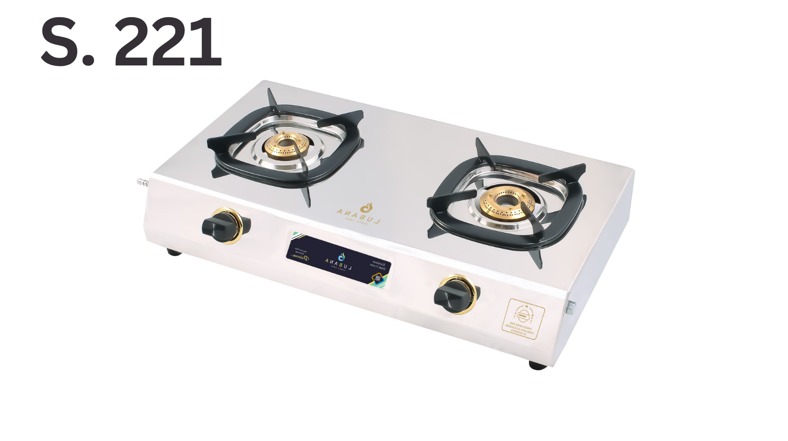 Lubana Steel Gas Stove S.221