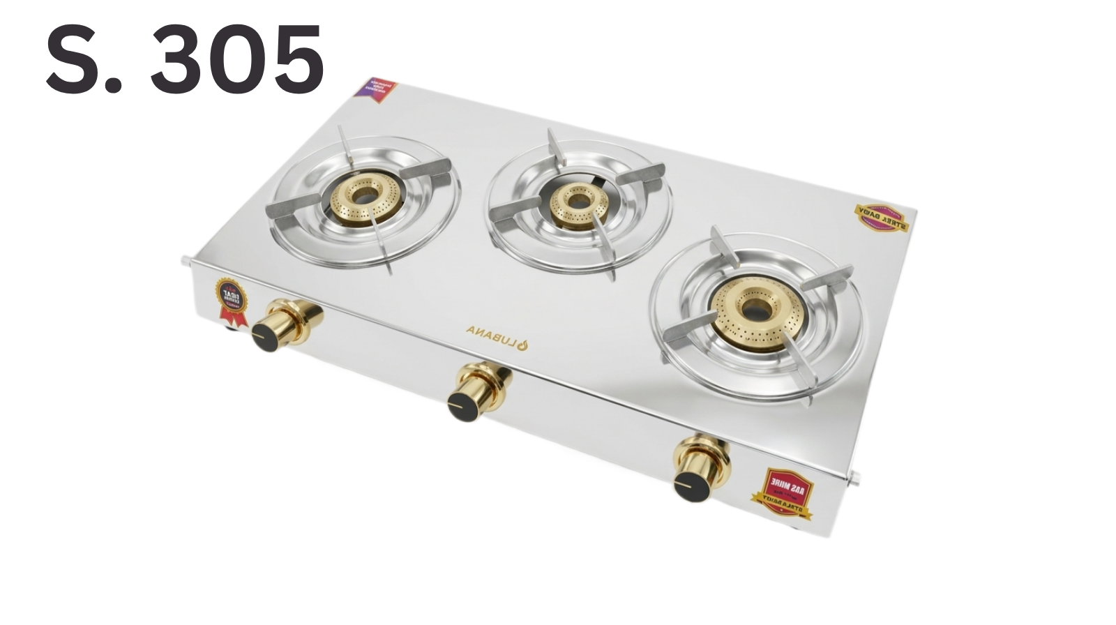 Lubana Steel Gas Stove S.305