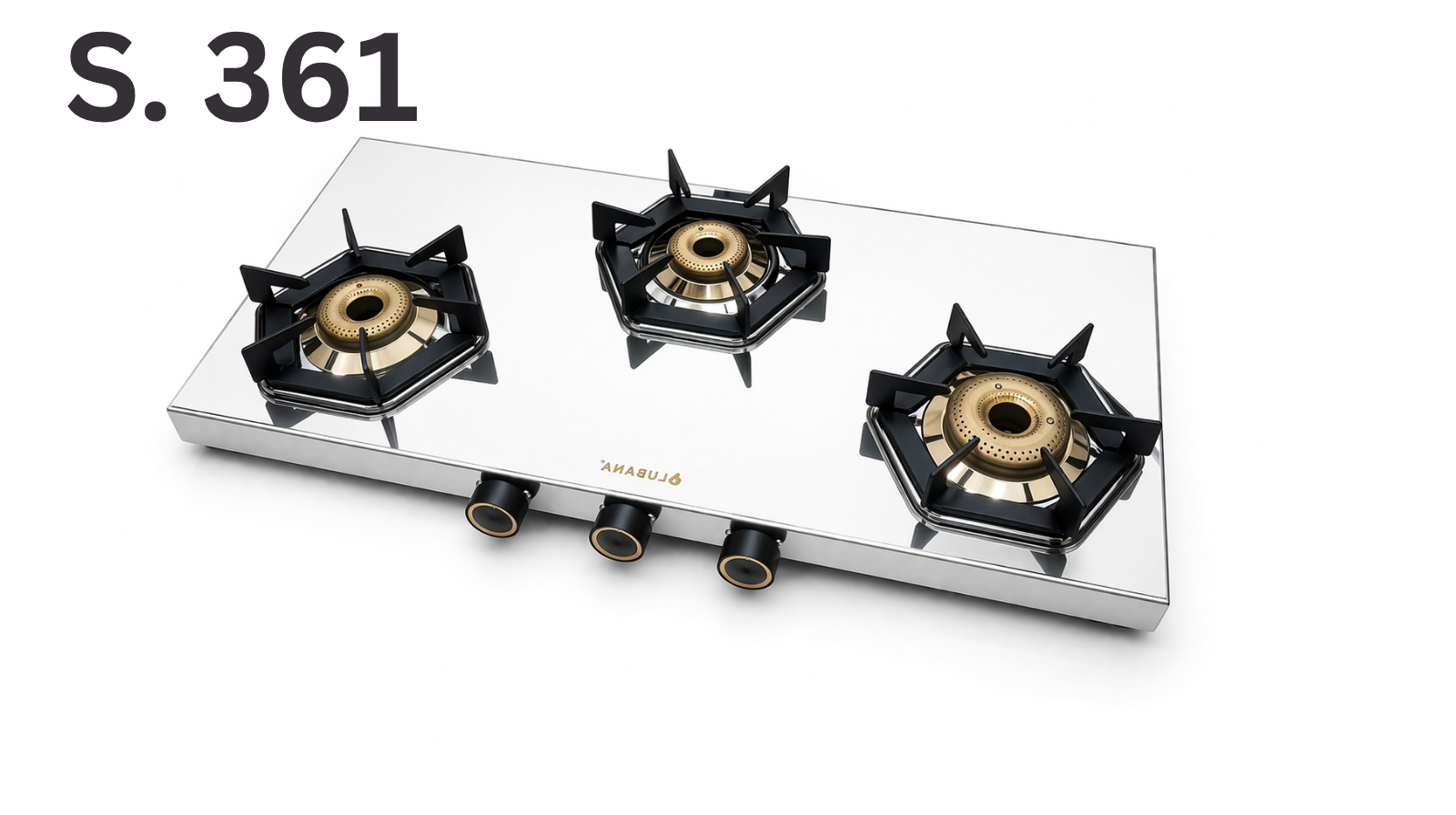 Lubana Steel Gas Stove S.361 Kanal